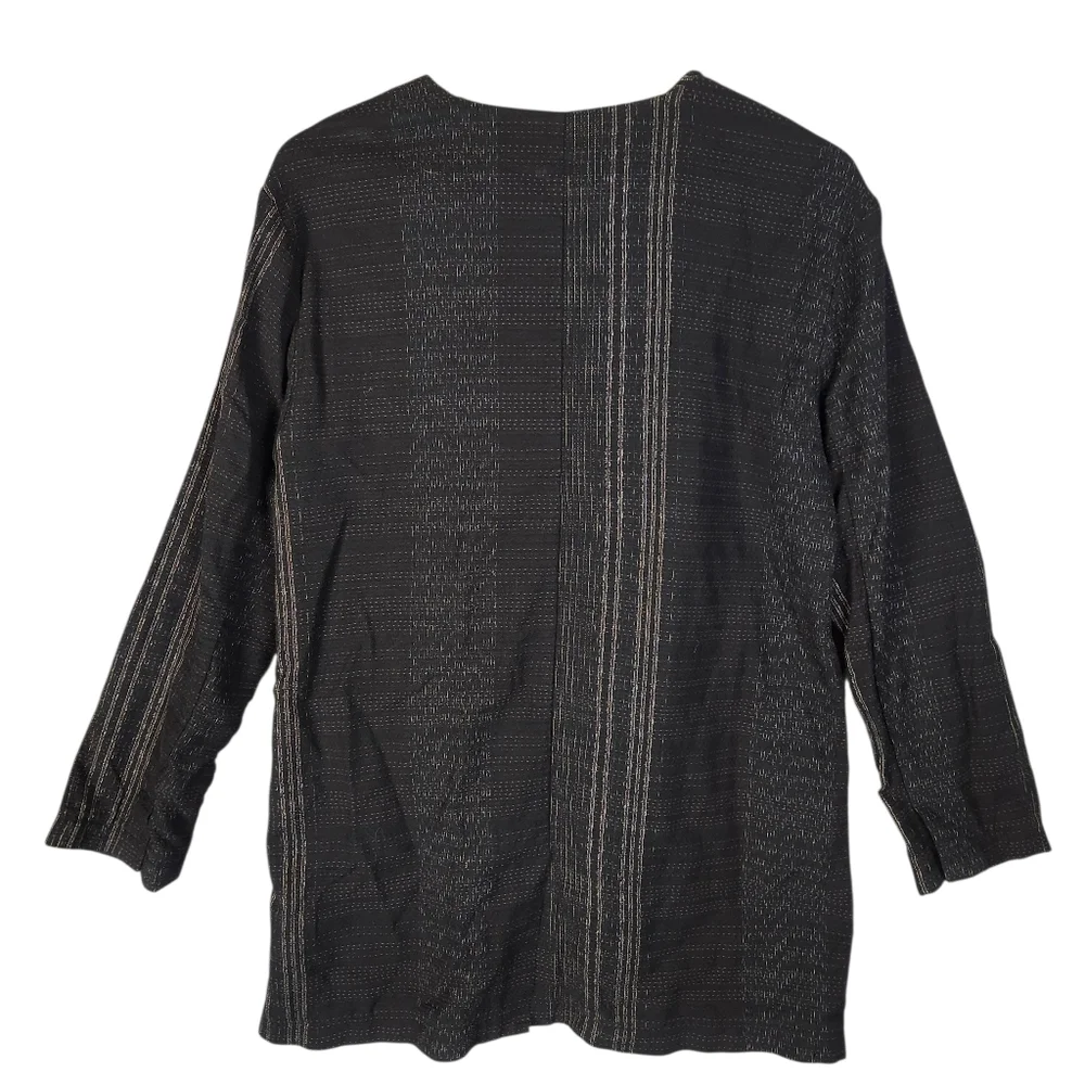 Eileen Fisher Project Dress And Jacket Set Size Medium Black Textured Weave - Picture 7 of 14